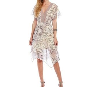 BCBGMaxAzria Women Darielle Babydoll Asymmetrical Dress Size 0 Fairy Grunge HOCO